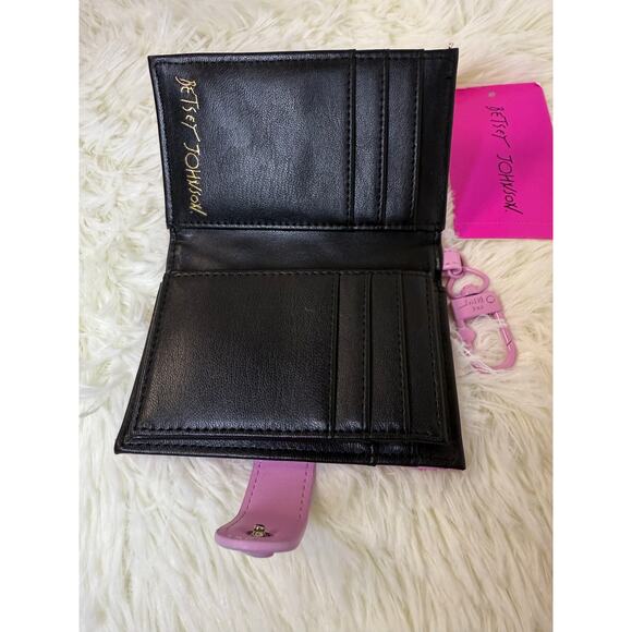 Betsey Johnson Small Card Holder PINK - Picture 7 of 9